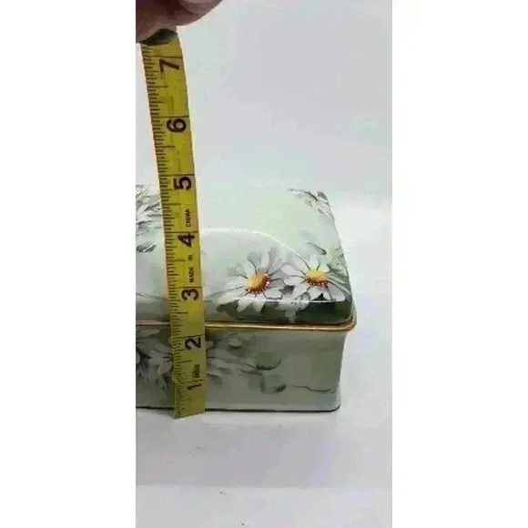 Antique Limoges Large Trinket Jewelry Box PL France Hand Painted Daisy Vintage - Picture 8 of 10